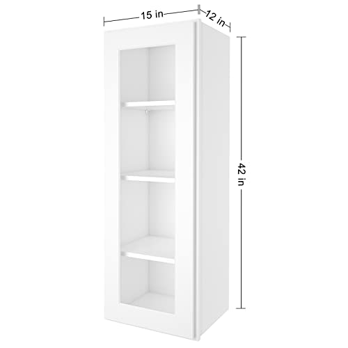 Wall Mounted Frameless Glass Door Cabinet