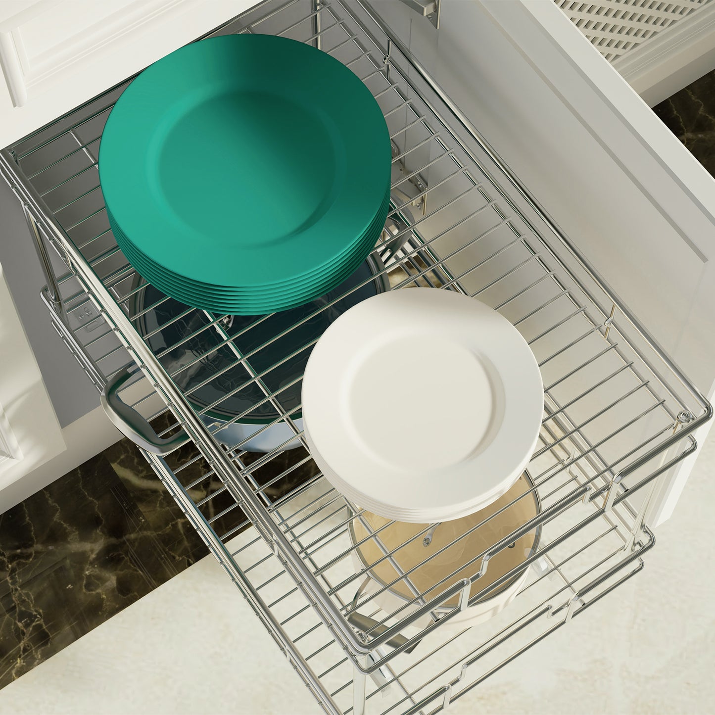 2-Tier Pull-Out Cabinet Organizer RB