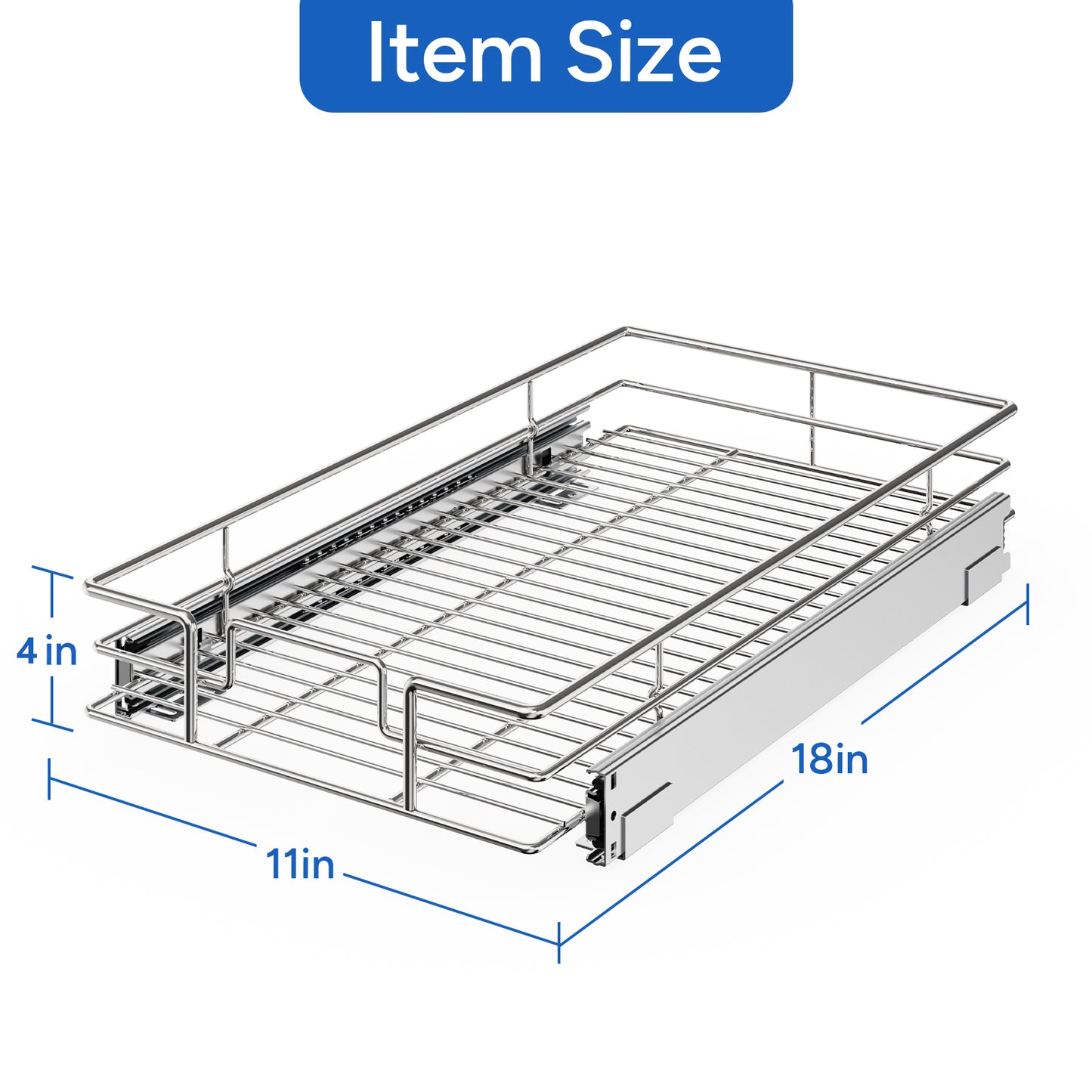 1-Tier Pull-Out Cabinet Organizer RB2