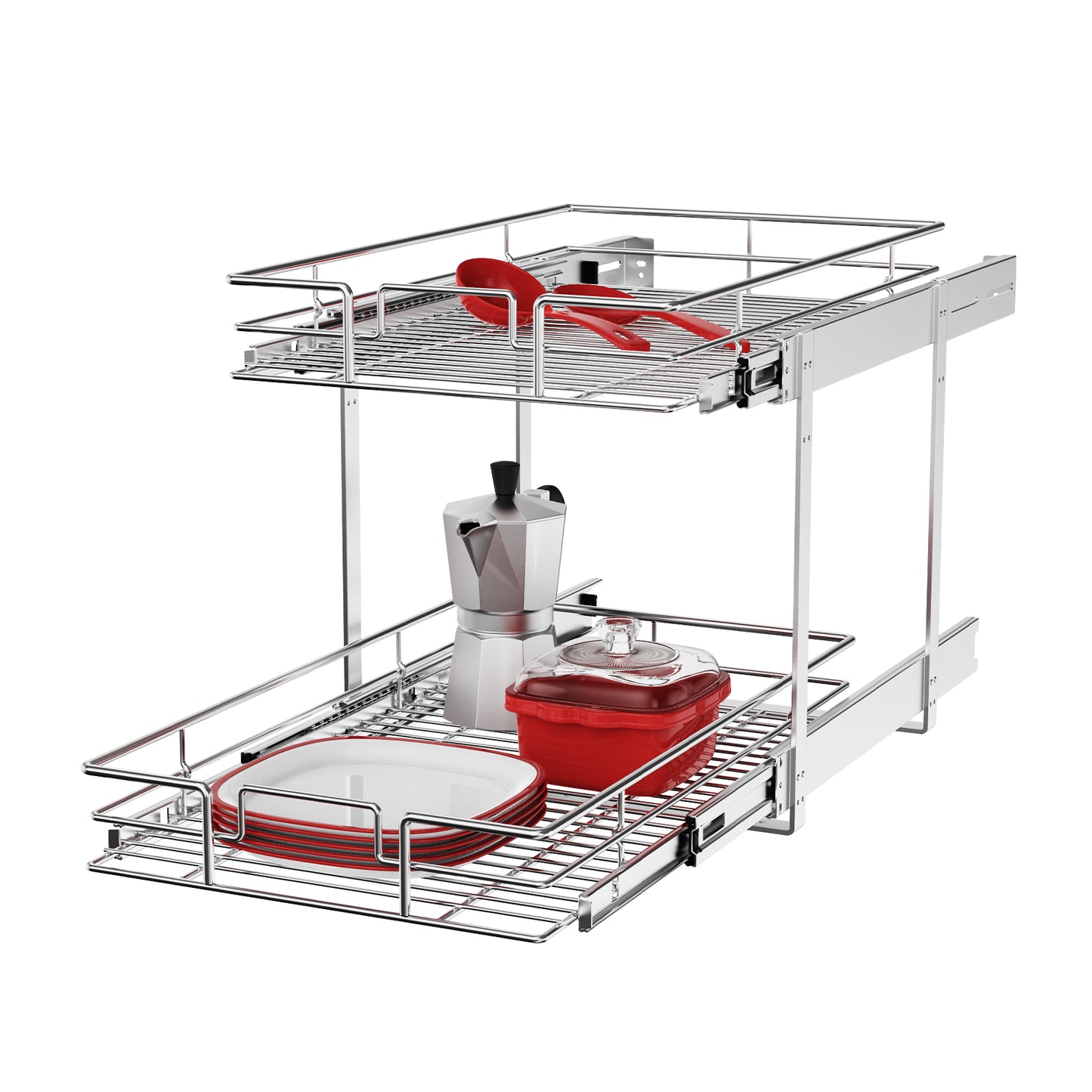 2-Tier Pull-Out Cabinet Organizer RB2