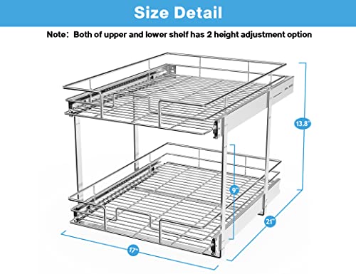 2-Tier Pull-Out Cabinet Organizer RB2