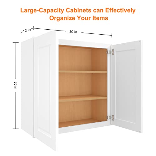 Wall Cabinets Multifunctional Wooden Storage Cabinets Shaker White