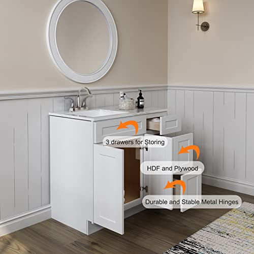Sink Storage Cabinets Shaker White