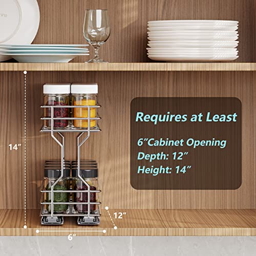 Pull Out Spice Rack Organizer for Cabinet