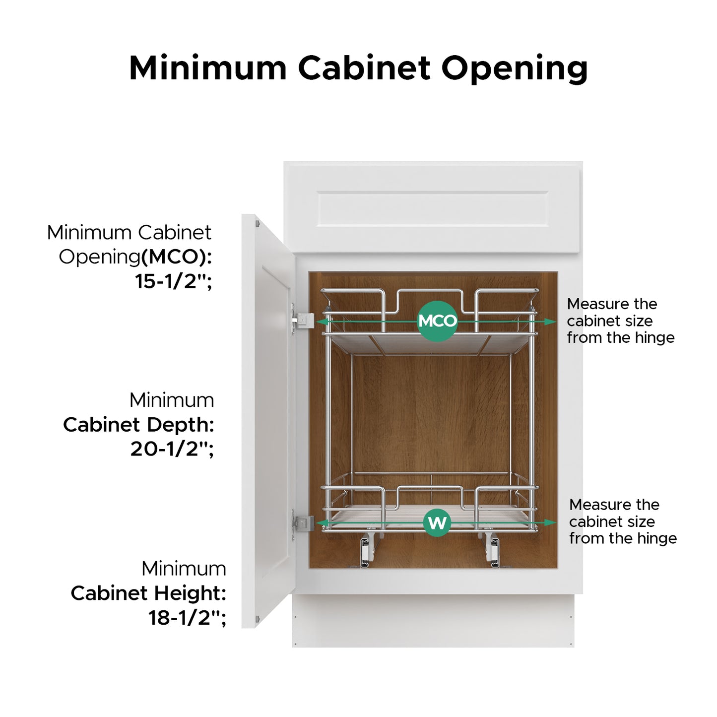 2-Tier Pull-Out Cabinet Organizer RB