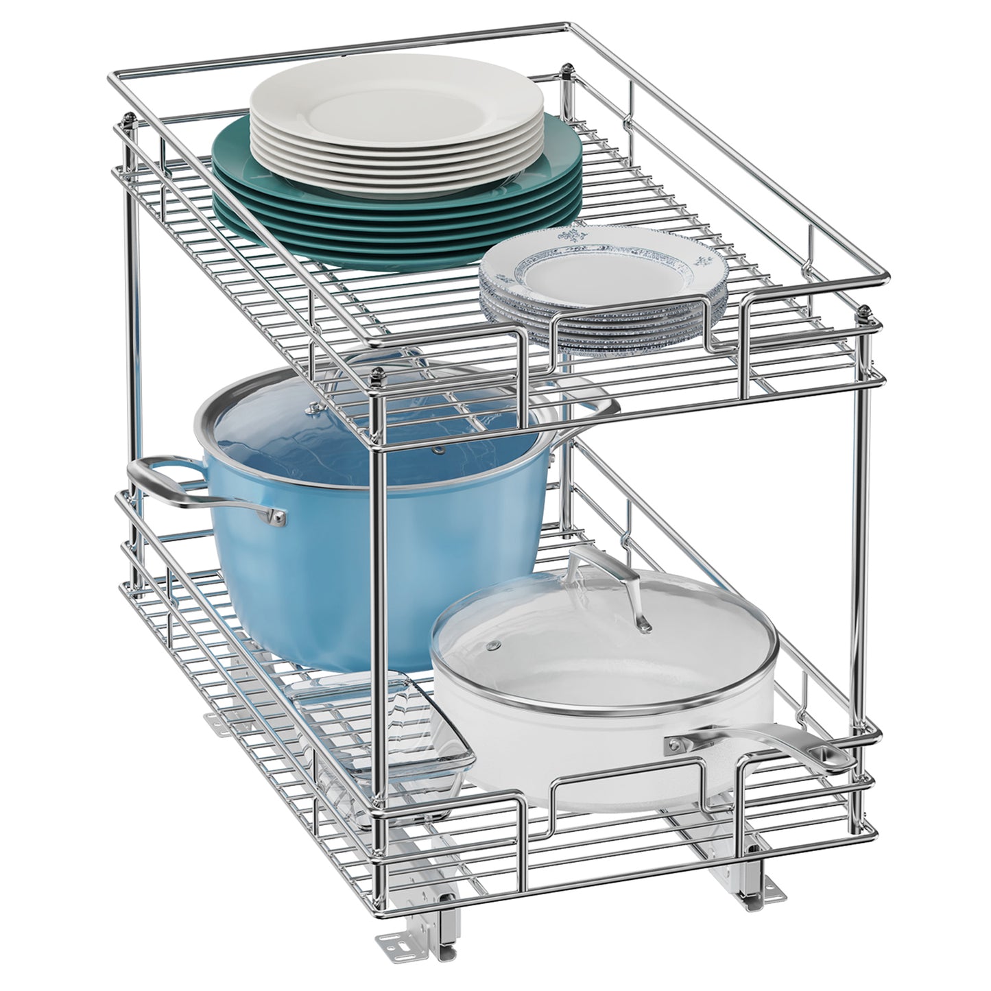 2-Tier Pull-Out Cabinet Organizer RB2 – Homeibro