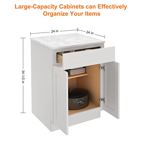 Soft Close Roll Out Trays for 24W Base Cabinet