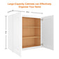Wall Cabinets Multifunctional Wooden Storage Cabinets Shaker White