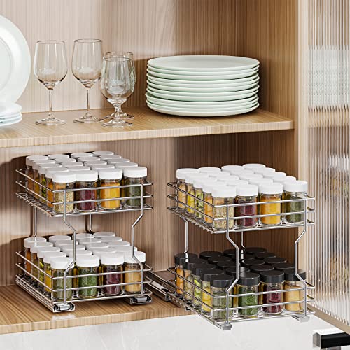 Pull Out Spice Rack Organizer For Cabinet Homeibro   51vGsg7 XaL 