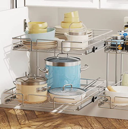 2-Tier Pull-Out Cabinet Organizer RB2